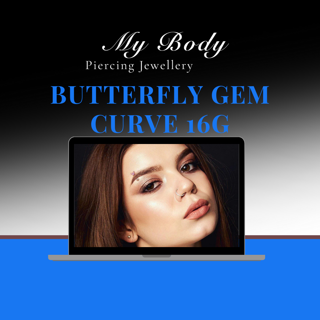 Butterfly Gem Curve 16G: Soft Sparkle with a Playful Twist