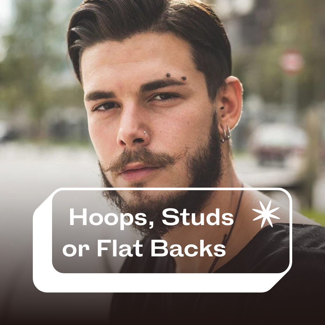 Hoops, Studs or Flat Backs