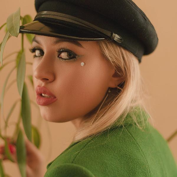 14kt Gold Gem Swirl Dermal Top 14G-My Body Piercing Jewellery