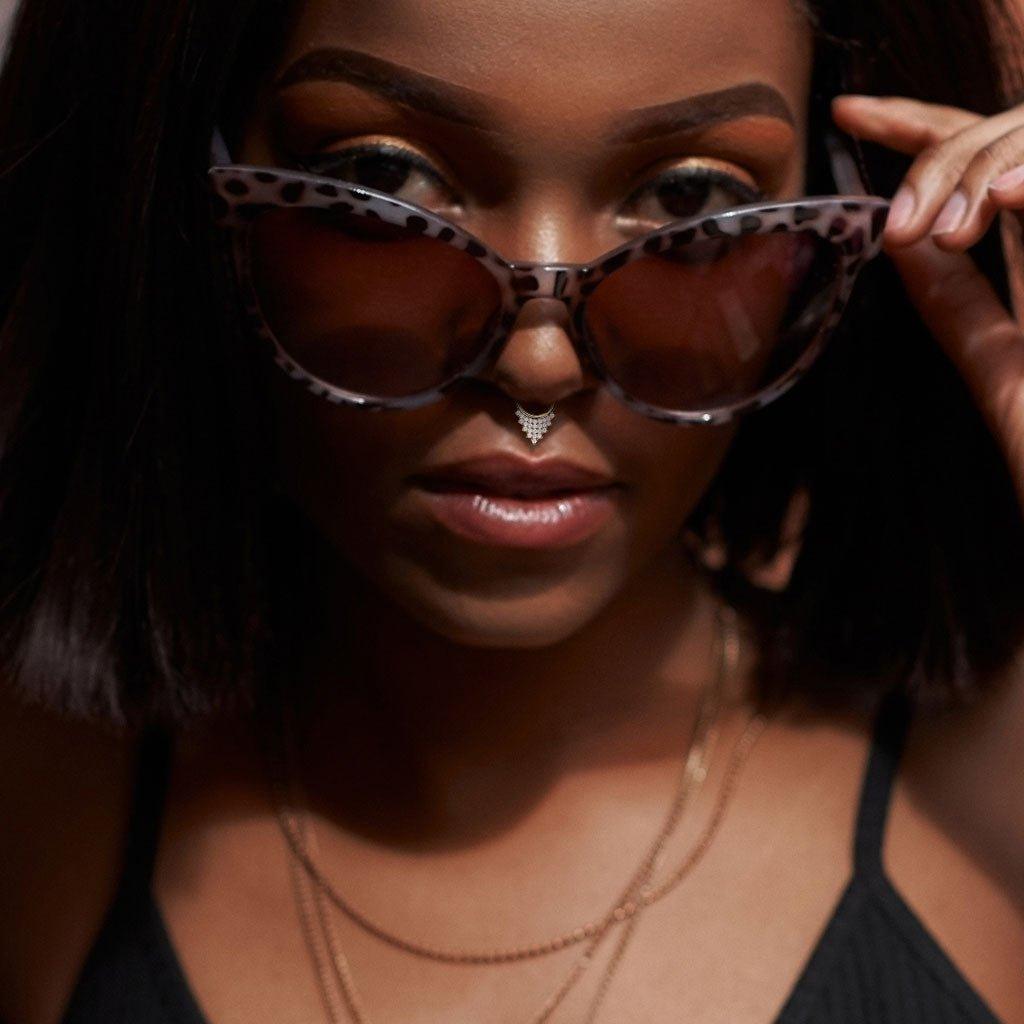 14kt Gold Waterfall Hinged Ring 16G-My Body Piercing Jewellery