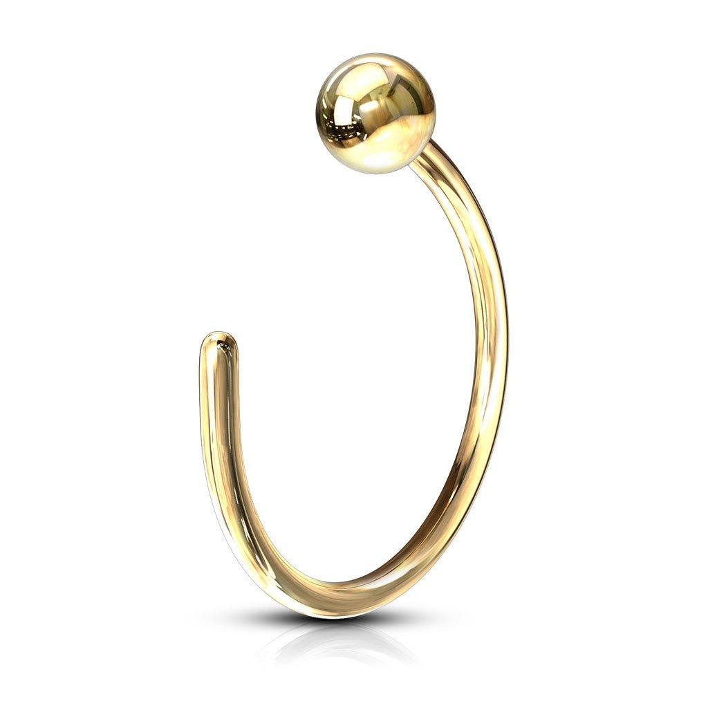 Gold nose ring on sale 20g