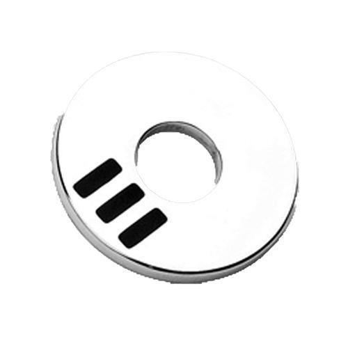 3 Stripe Disc Stainless Steel Pendant-My Body Piercing Jewellery