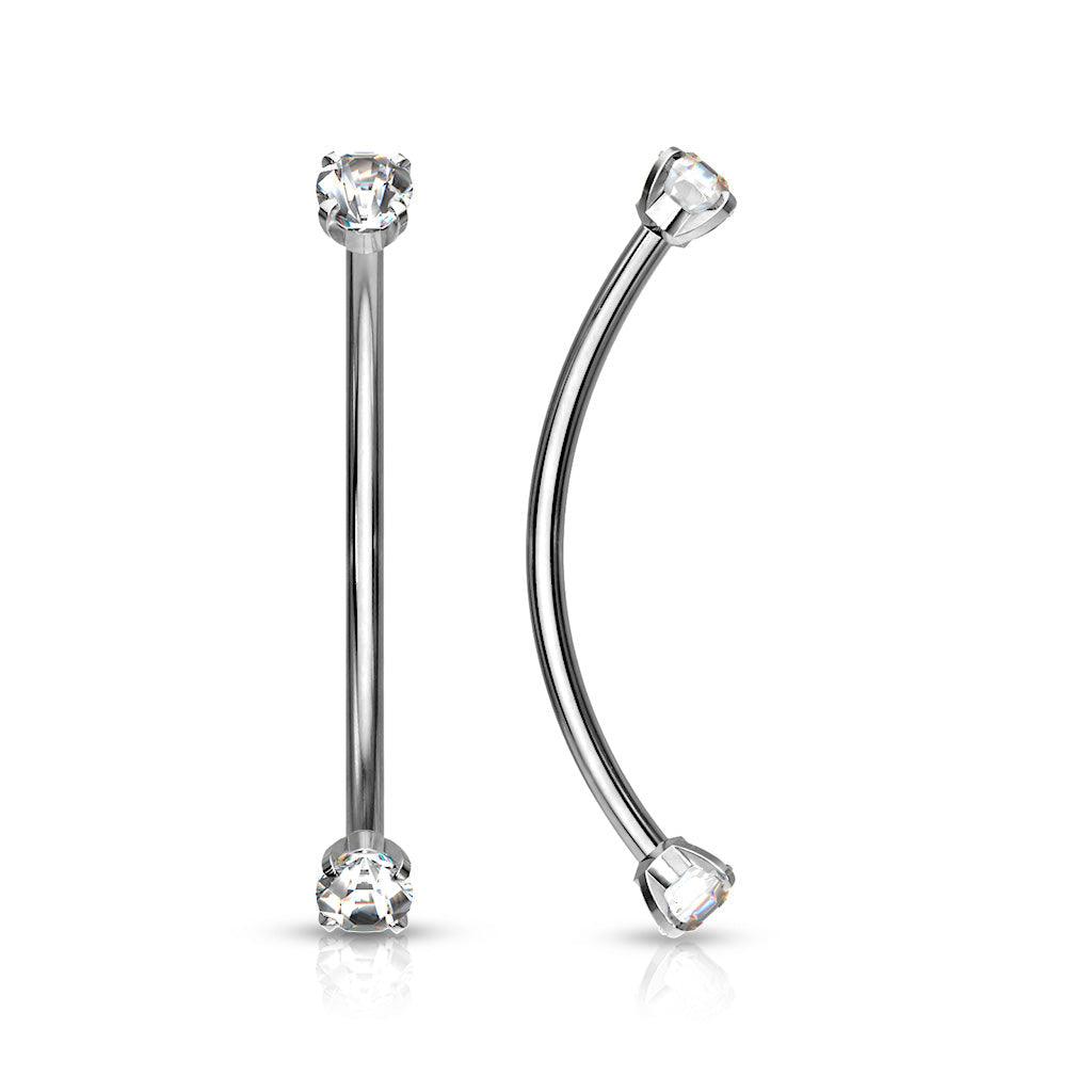 I.T. Gem Long Curve 16G 14mm-My Body Piercing Jewellery