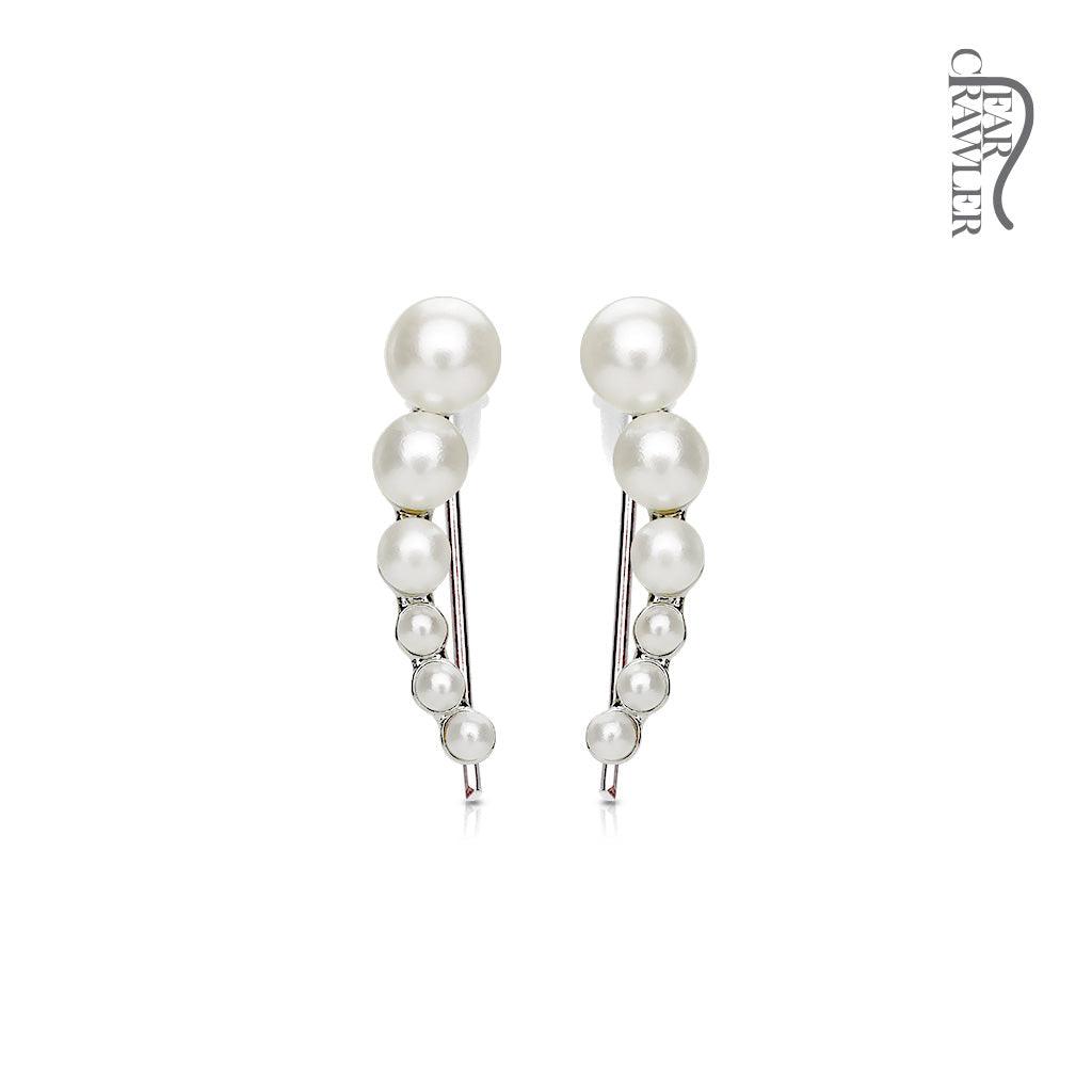 Pearl Ear Crawler Pair-My Body Piercing Jewellery
