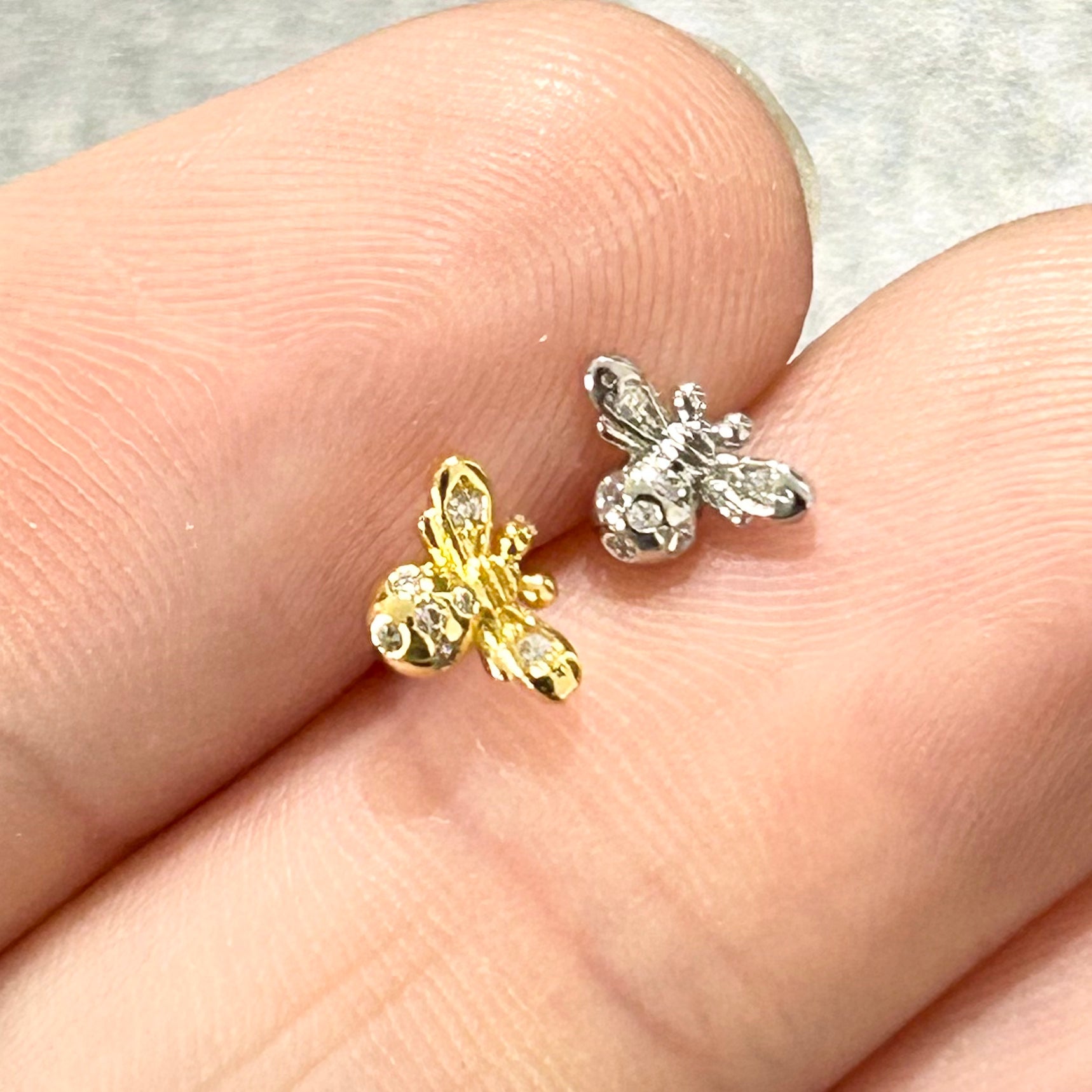 Bee Nose L Bend 20G-My Body Piercing Jewellery