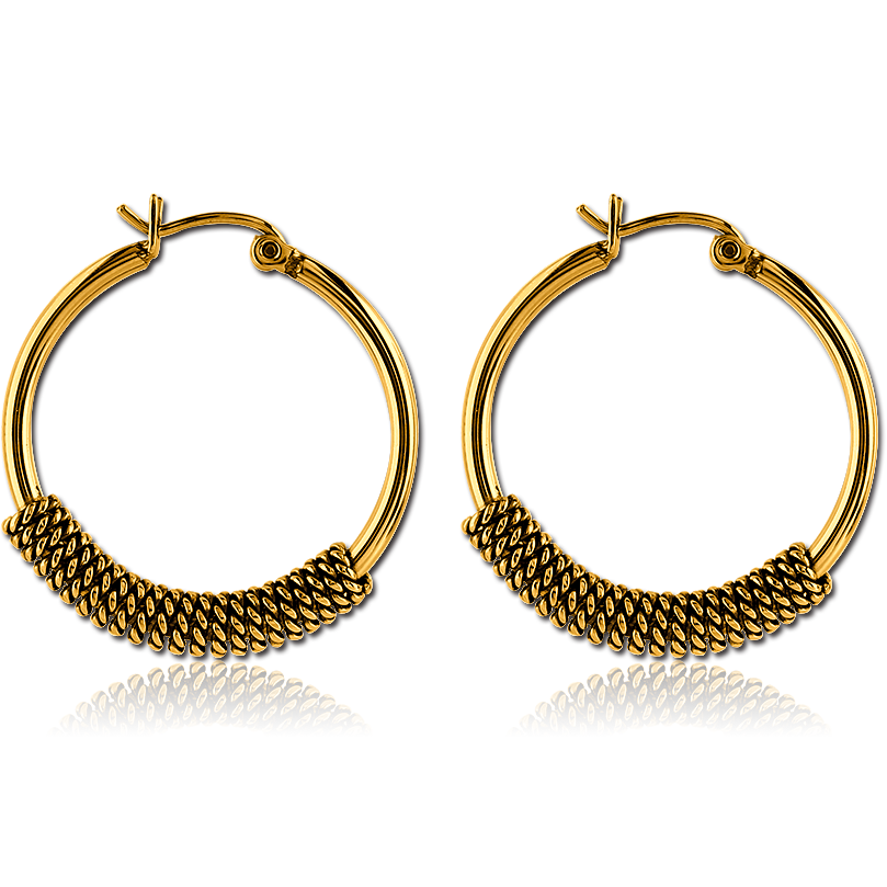 Mesh Circle Earring Pair