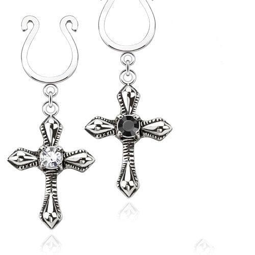 Cross Non-Piercing Nipple Shield (Single)-My Body Piercing Jewellery