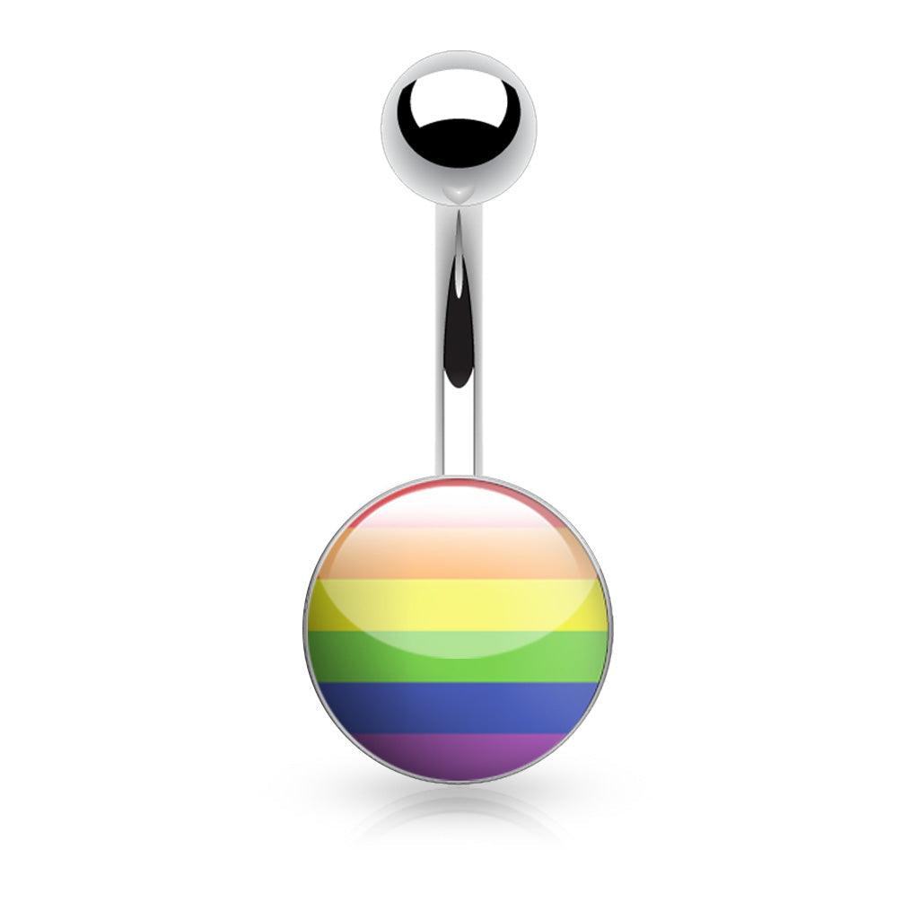Pride Belly Bar 14G-My Body Piercing Jewellery