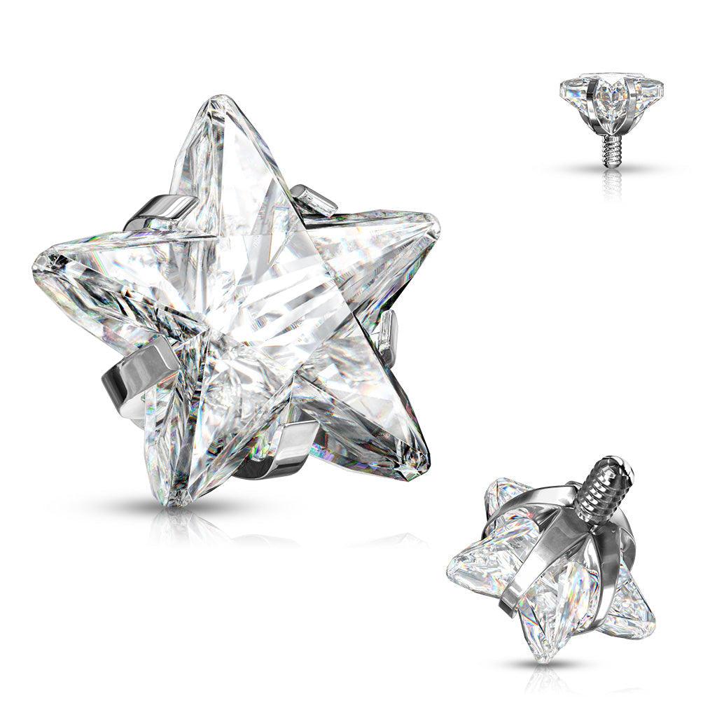 Body Jewelry - Star Dermal Top 14G