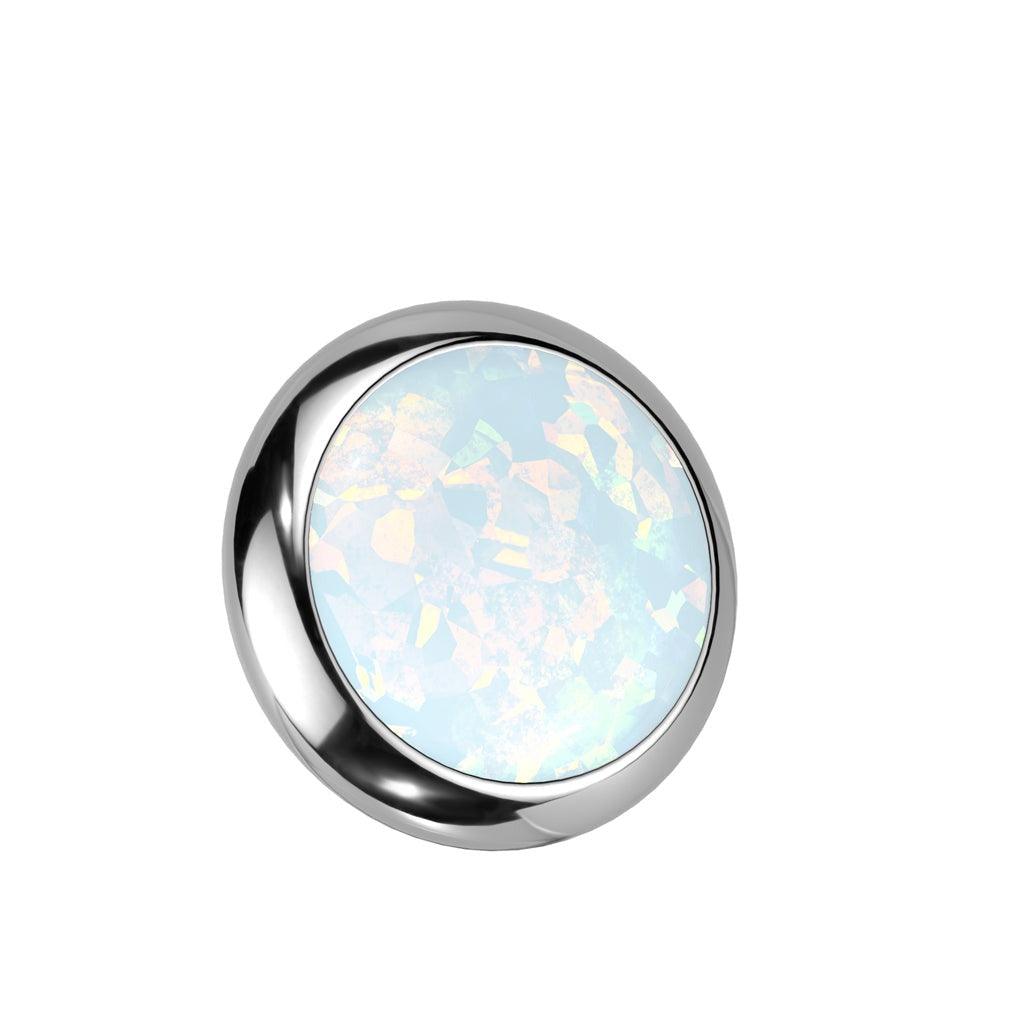 Body Jewelry - Titanium Opal Dermal Top 14G