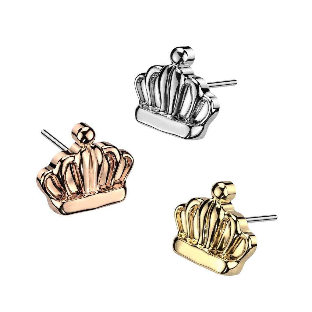 Body Jewelry - Titanium Threadless Crown End