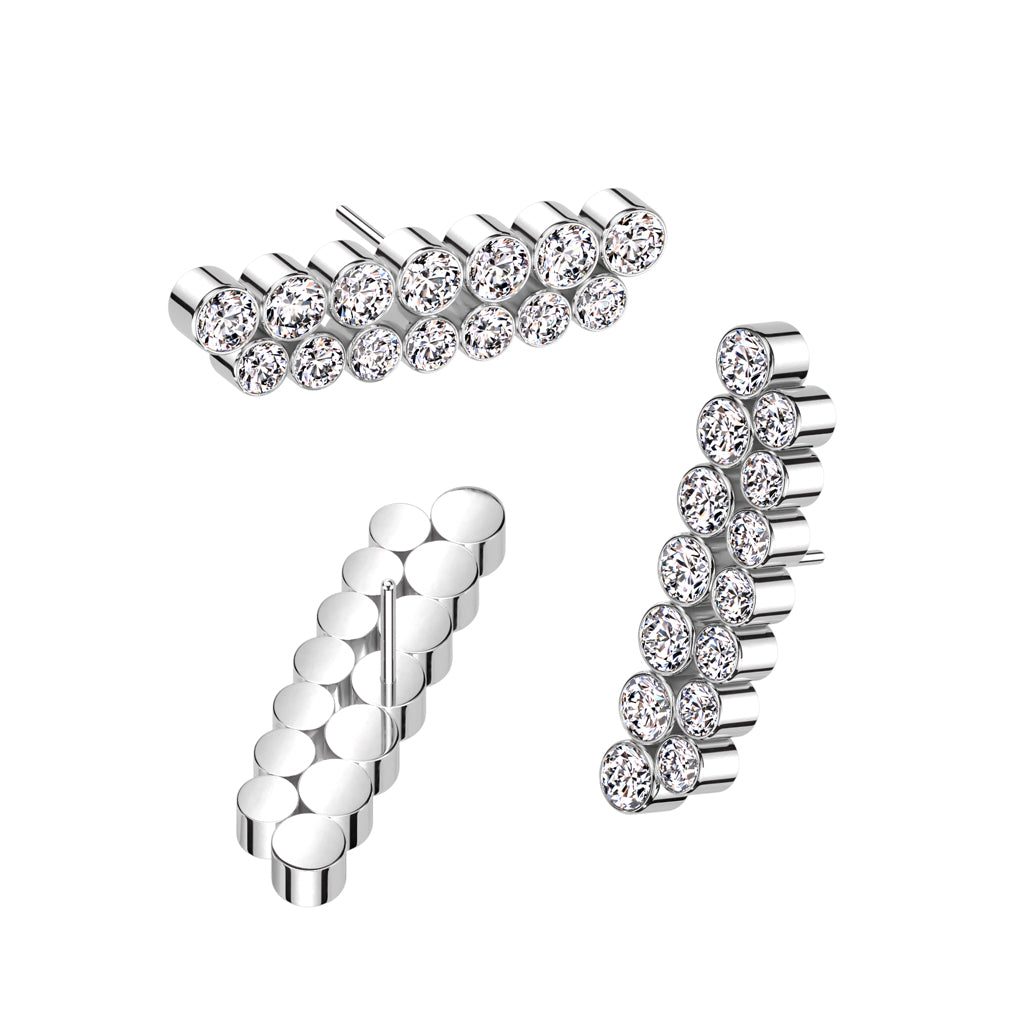 Titanium Threadless Double Line End