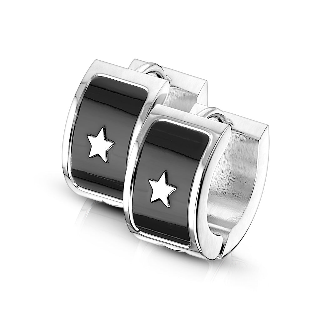 Star Huggies Earrings Pair