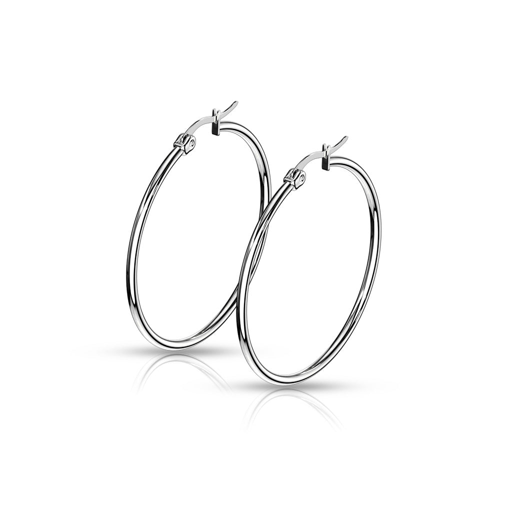 Hoop Earrings Pair 10mm - 75mm