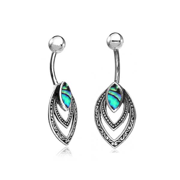 Shell Chevron Belly Bar 14G