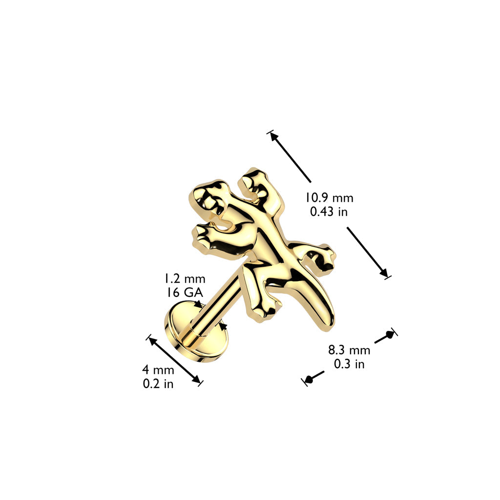 Titanium Gecko Labret 16G