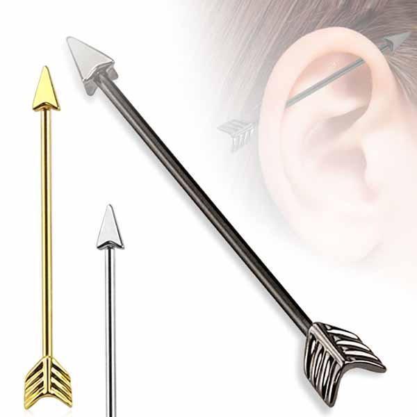 Arrow Industrial 14G 38mm-My Body Piercing Jewellery
