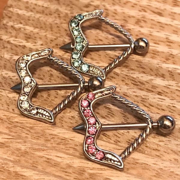 Arrow Nipple Shield 14G-My Body Piercing Jewellery