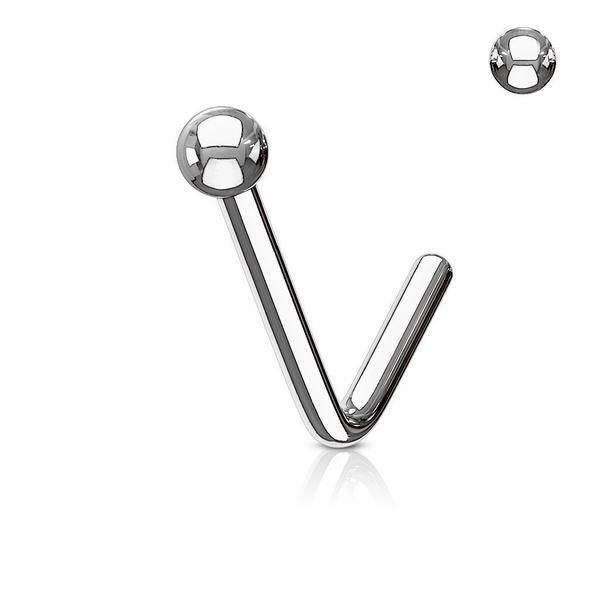 Ball Nose L Bend 20G 18G-My Body Piercing Jewellery
