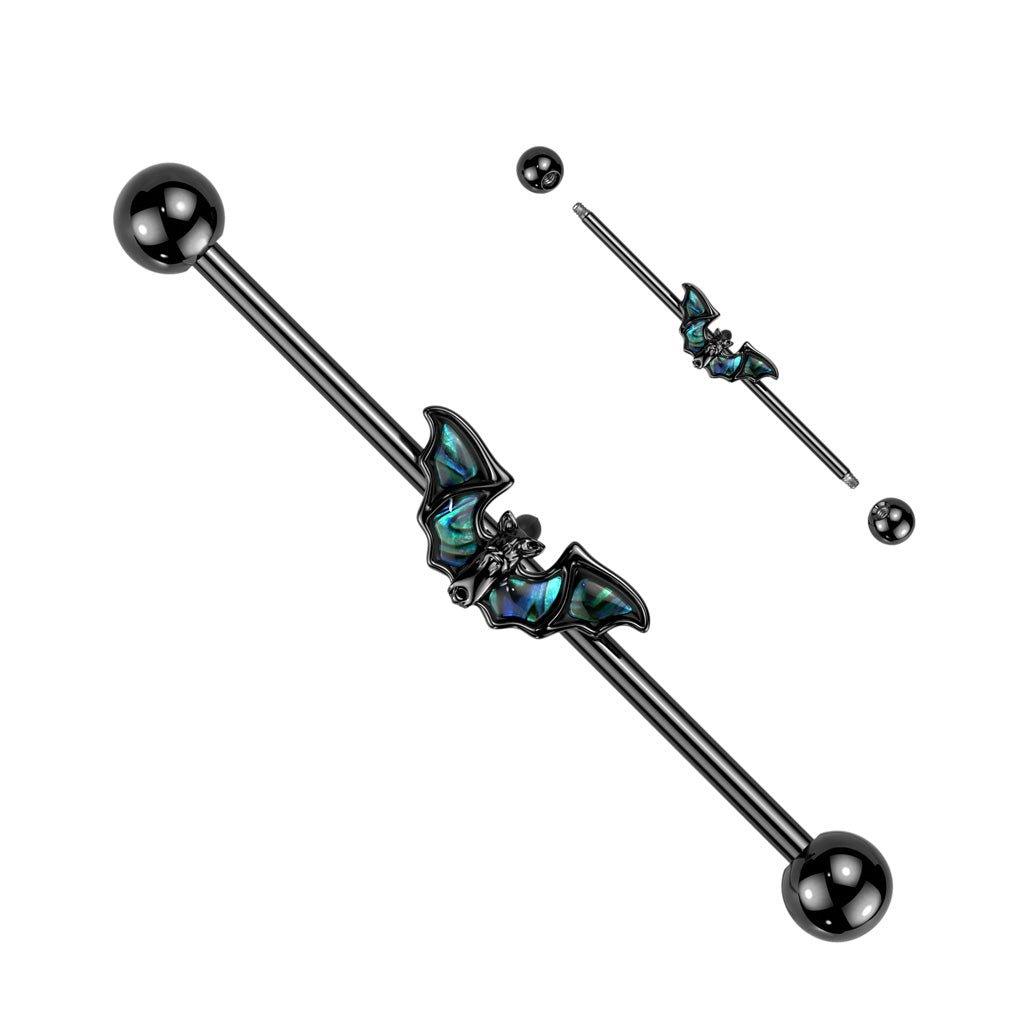 Bat Industrial 14G 38mm-My Body Piercing Jewellery