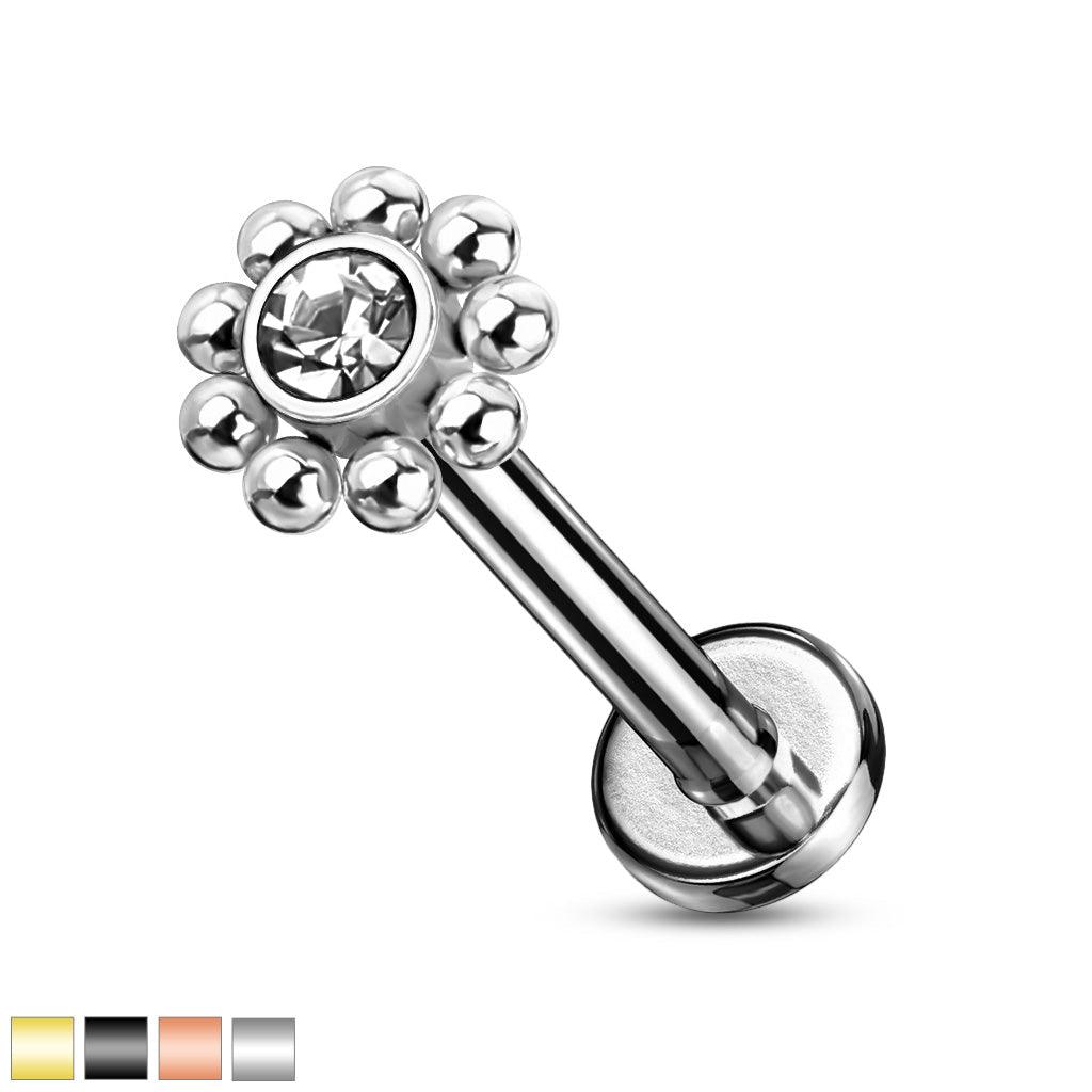 Beaded Gem I.T. Labret 16G-My Body Piercing Jewellery