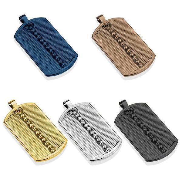 Beaded Stainless Steel Pendant-My Body Piercing Jewellery