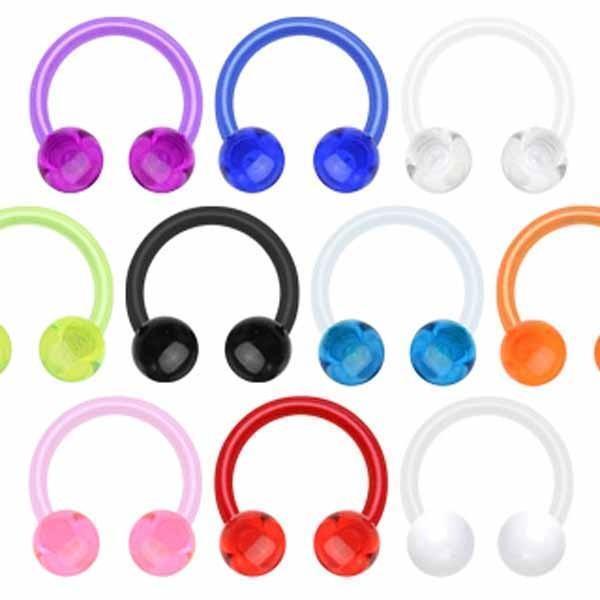 Bioflex Horseshoe 16G 14G-My Body Piercing Jewellery