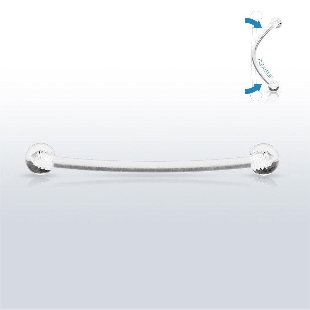 Bioflex Retainer Barbell 16G 14G-My Body Piercing Jewellery