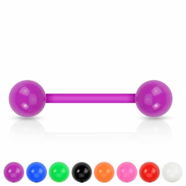 Bioflex Solid Colour Barbell 14G-My Body Piercing Jewellery