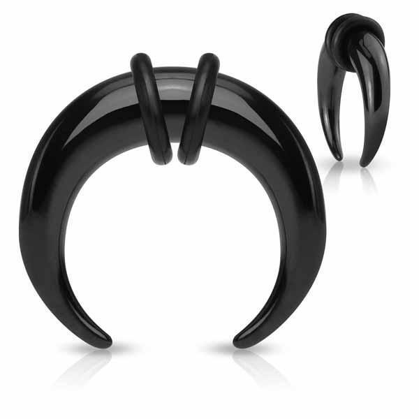 Black IP C Taper 14G-2G-My Body Piercing Jewellery