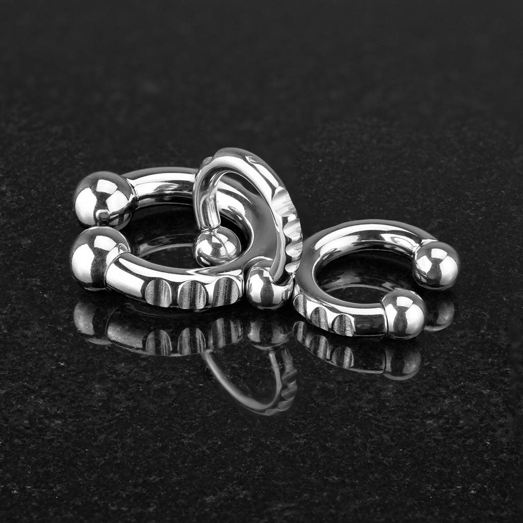 Carved Horseshoe 8G 4G-My Body Piercing Jewellery