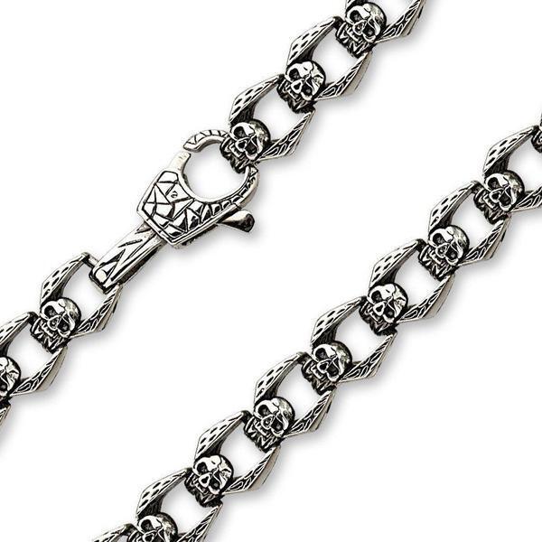 Cast Skull Link Chain-My Body Piercing Jewellery