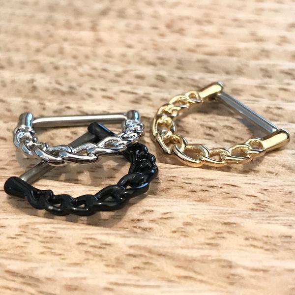 Chain Nipple Clicker 14G-My Body Piercing Jewellery