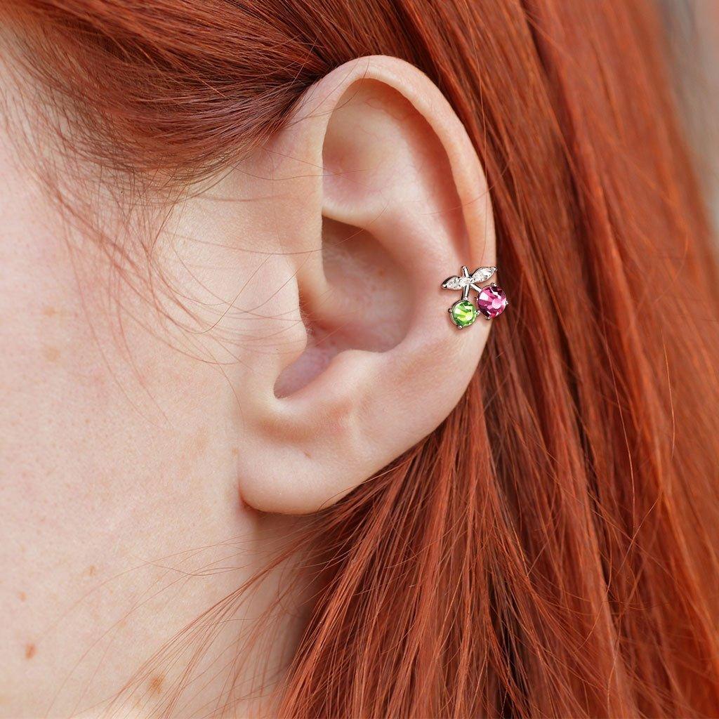 Cherry I.T. Labret 16G-My Body Piercing Jewellery
