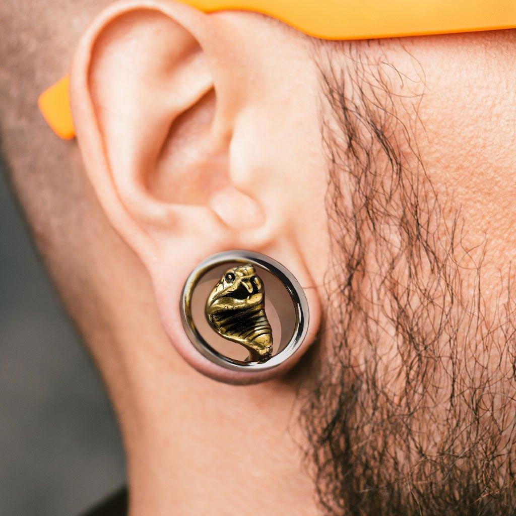 Cobra Screw Fit Plug PAIR 10mm-25mm-My Body Piercing Jewellery