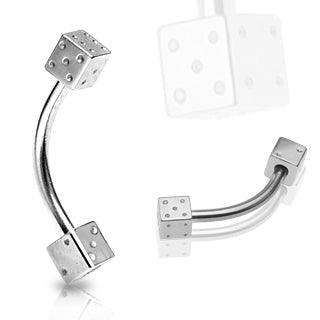 Dice Curve 16G-My Body Piercing Jewellery