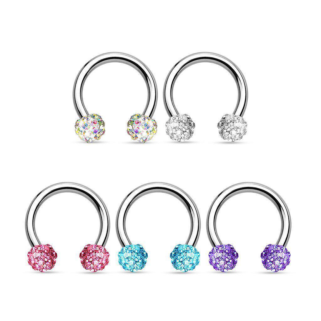 Ferido Ball Horseshoe 16G 14G-My Body Piercing Jewellery