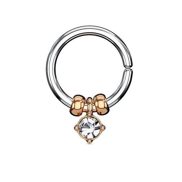 Gem Bead Ring 18G 16G-My Body Piercing Jewellery