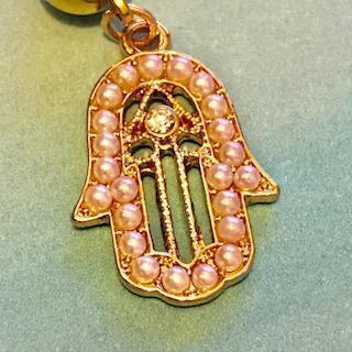 Gold Hamsa Belly Bar 14G-My Body Piercing Jewellery