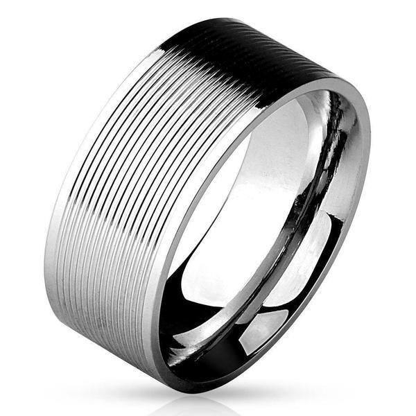 Grooved Lines Ring-My Body Piercing Jewellery