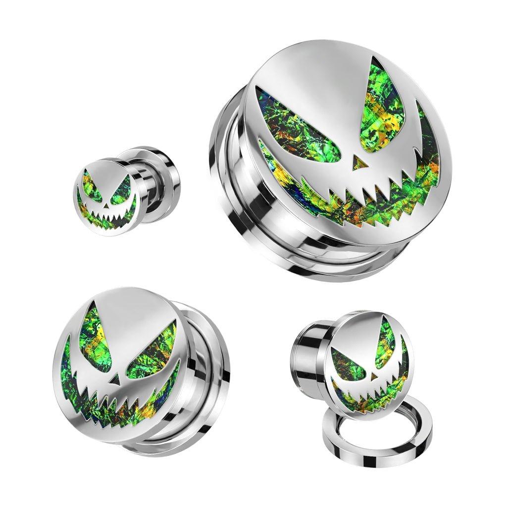Halloween Foil Plug 8mm-25mm-My Body Piercing Jewellery
