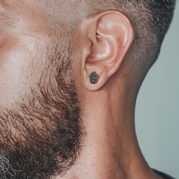 Hamsa Cartilage Bar 16G-My Body Piercing Jewellery