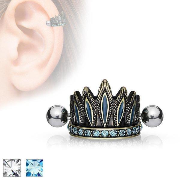 Headdress Cartilage Cuff 16G-My Body Piercing Jewellery