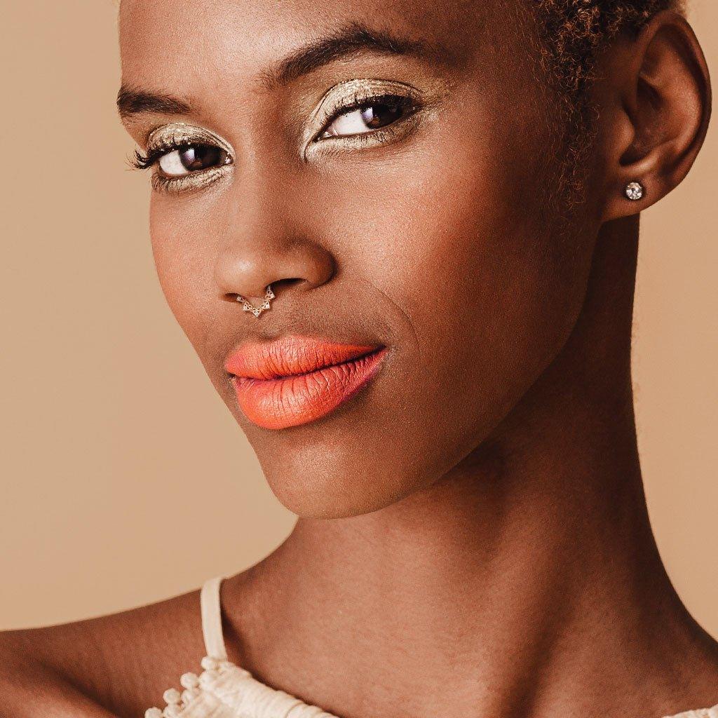 Heart Filigree Twist Ring 18G 16G-My Body Piercing Jewellery