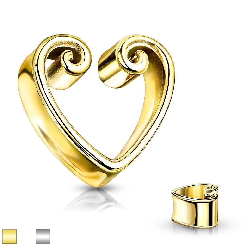 Heart Saddle Spreader PAIR 8mm-25mm-My Body Piercing Jewellery