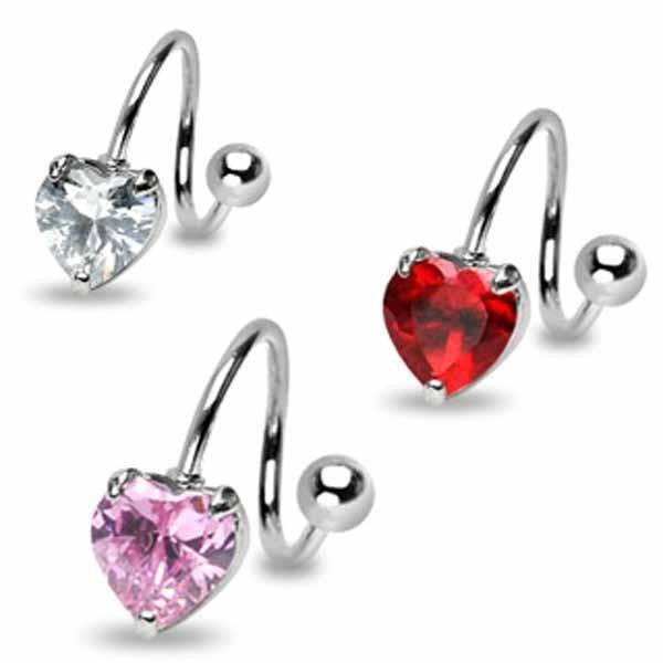 Heart Twist 14G-My Body Piercing Jewellery