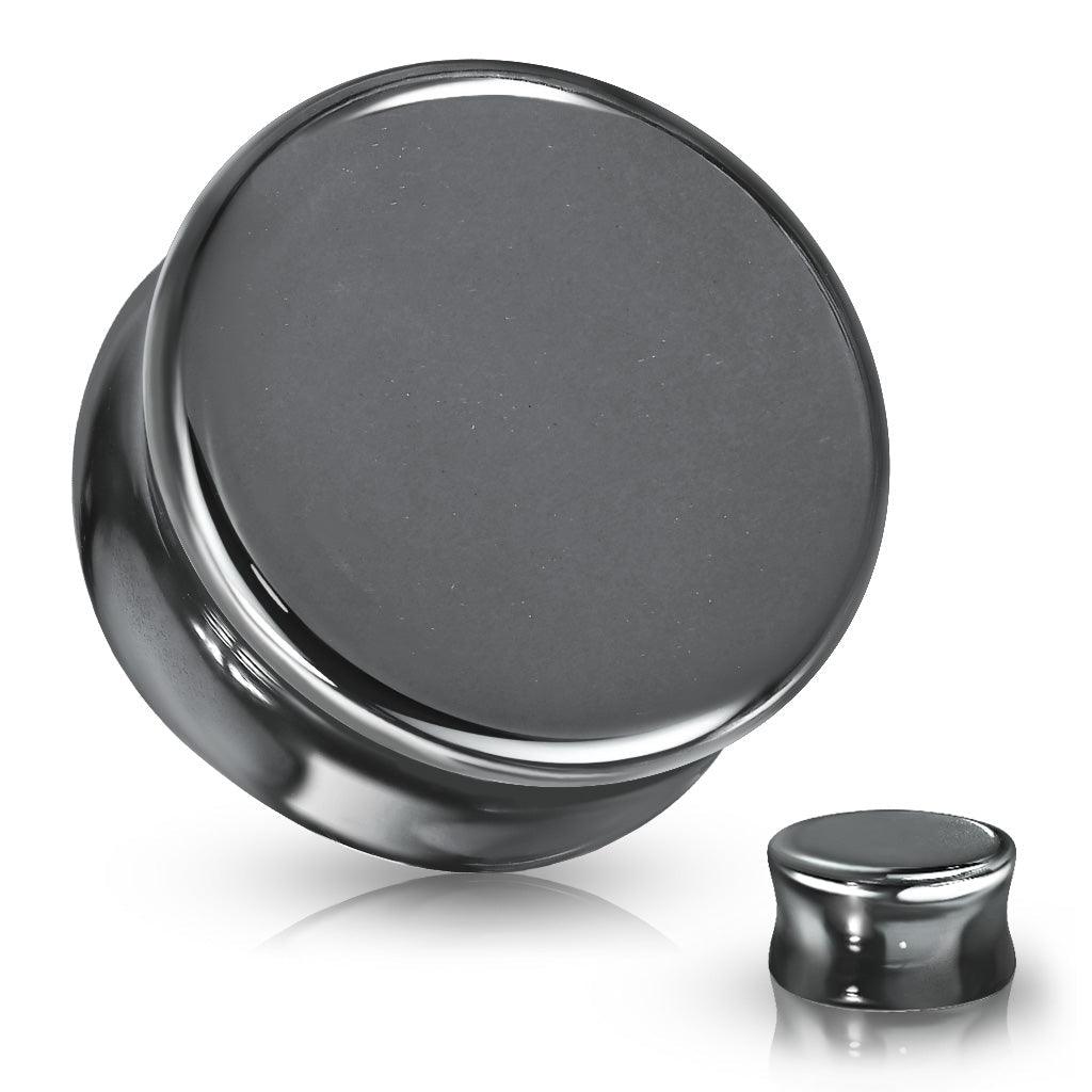 Hematite Plug 4mm-16mm-My Body Piercing Jewellery