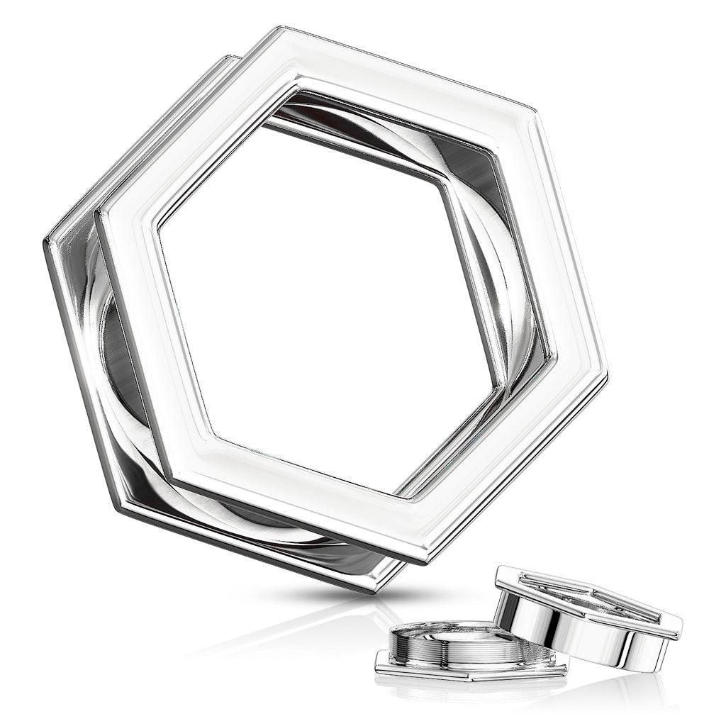 Hexagon Tunnel 3mm-25mm-My Body Piercing Jewellery