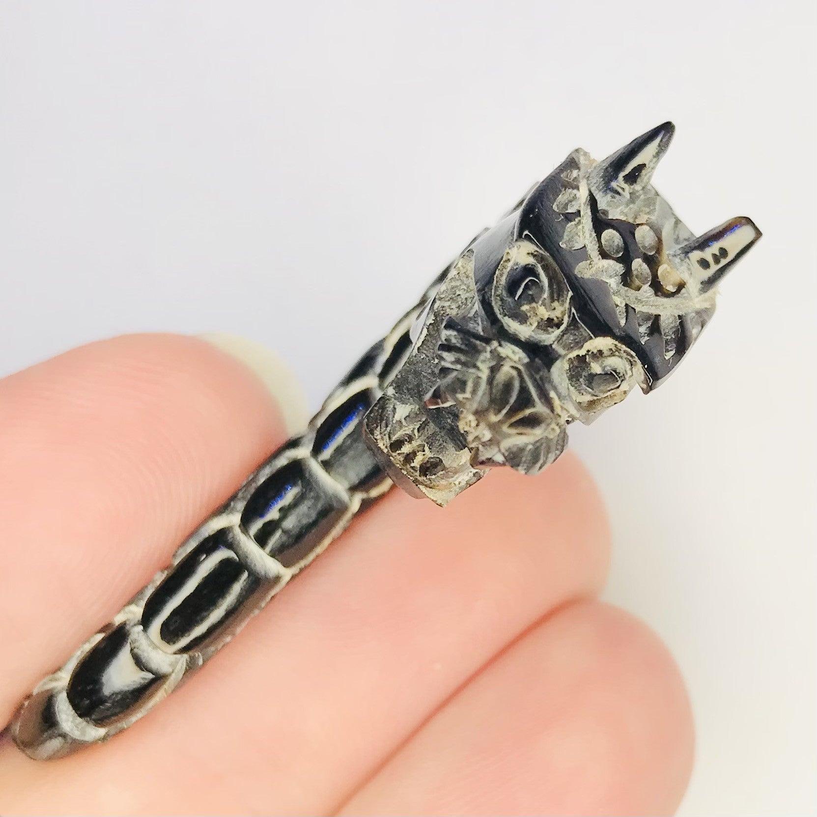 Horn Dragon Hanger 0G 00G Pair - My Body Piercing Jewellery