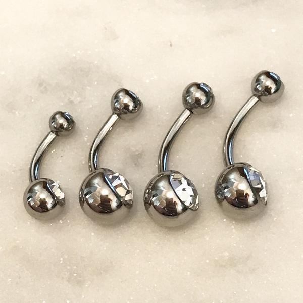 I.T. Gem Belly Bar 14G-My Body Piercing Jewellery